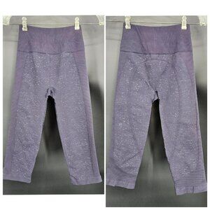 Lululemon Pants Womens 4 Align Blue Navy Speckled Crop Leggings Yoga Athletic